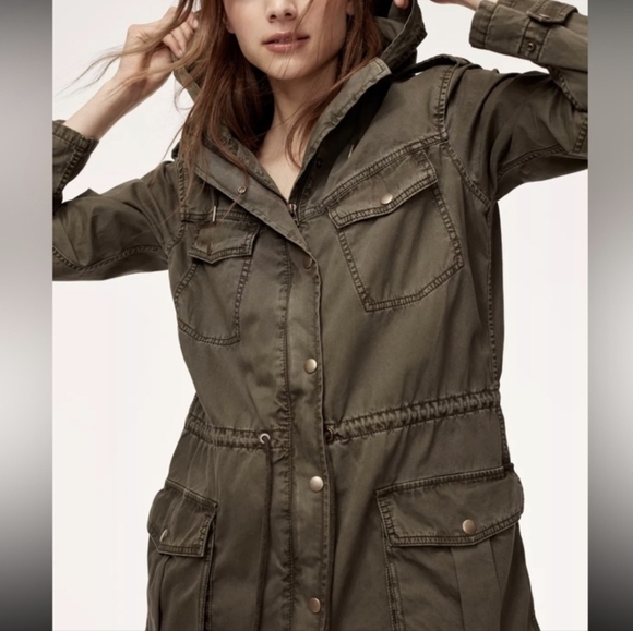 Talula Jackets & Blazers - Aritzia Talula Cargo Trooper Green Utility Jacket